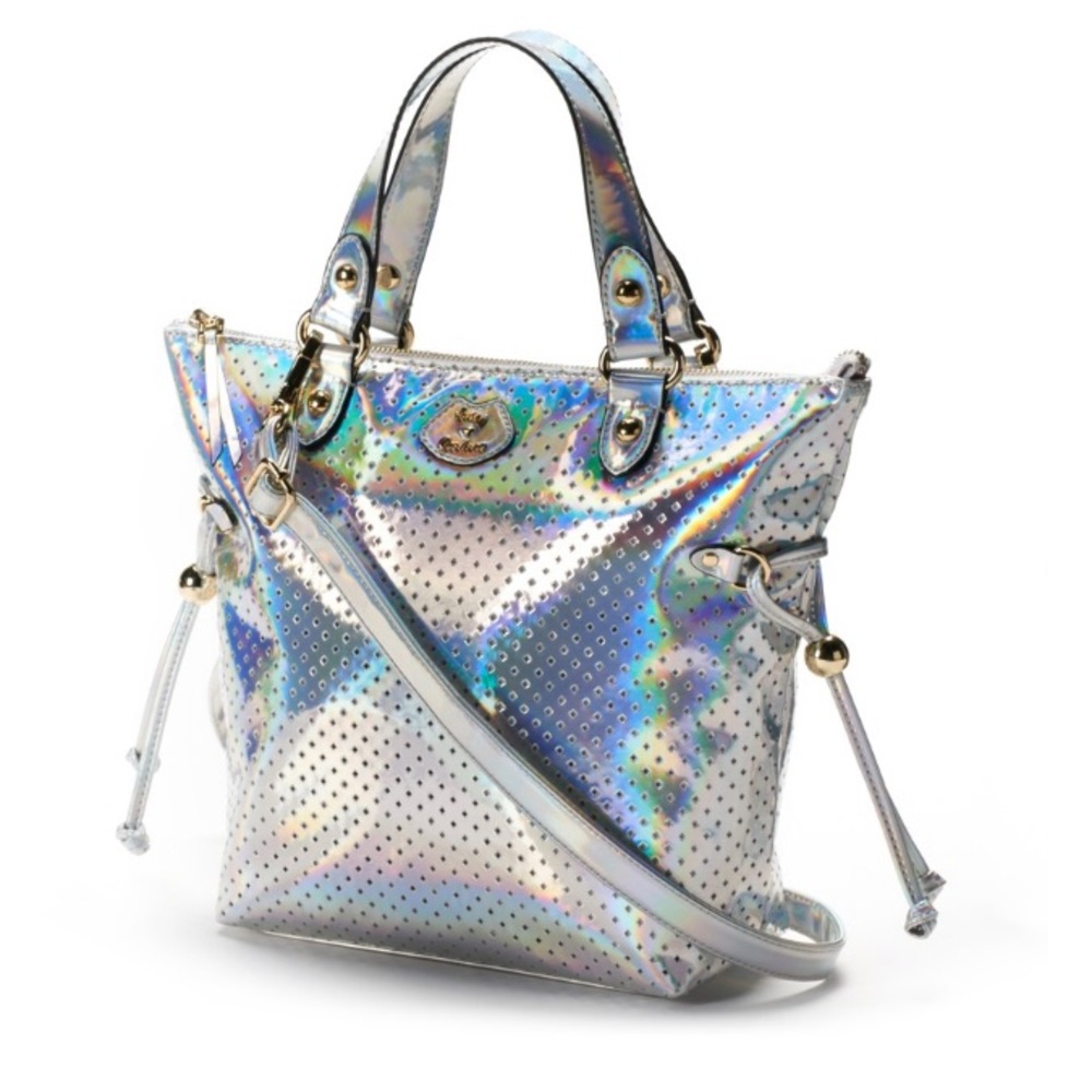 Juicy Couture iridescent/holograph tote bag